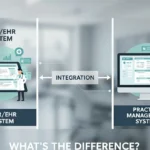 difference between an EMREHR and a practice management system
